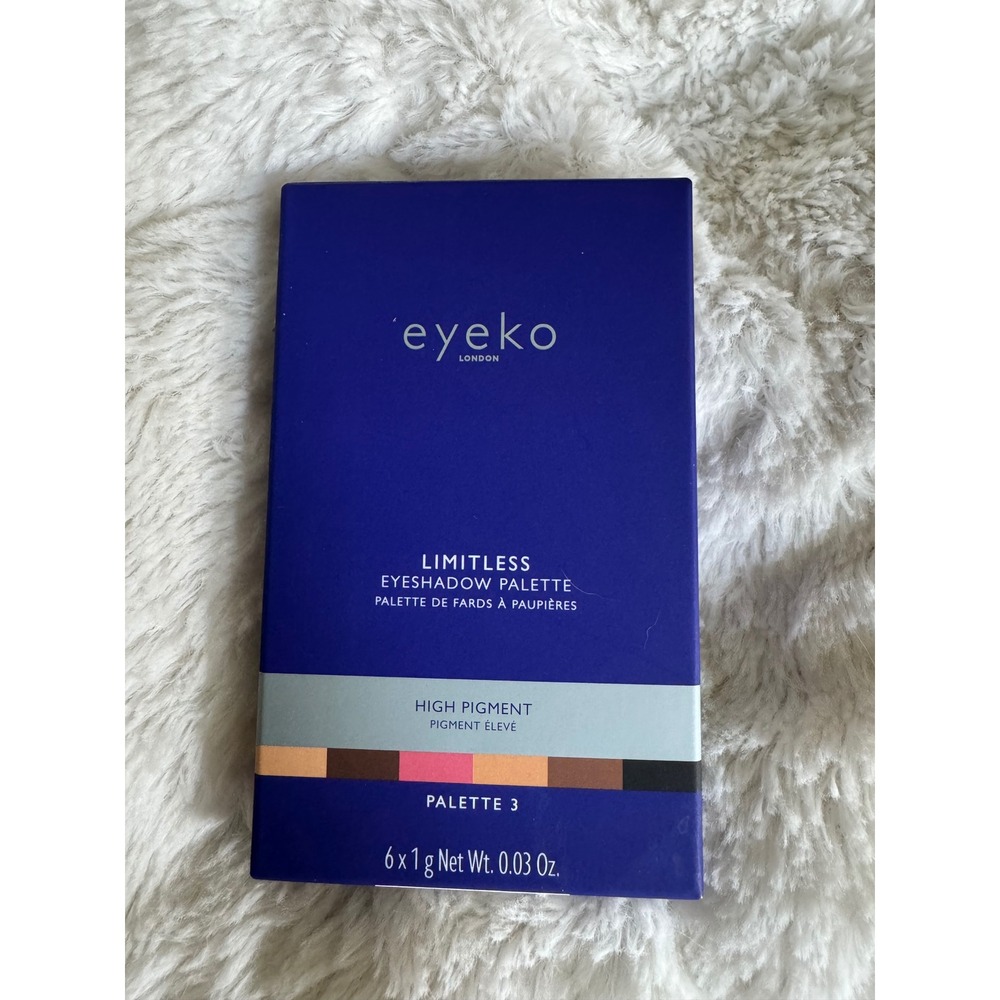 Eyeko London Limitless Eyeshadow‎ Palette 3 High Pigment 6 Shades New